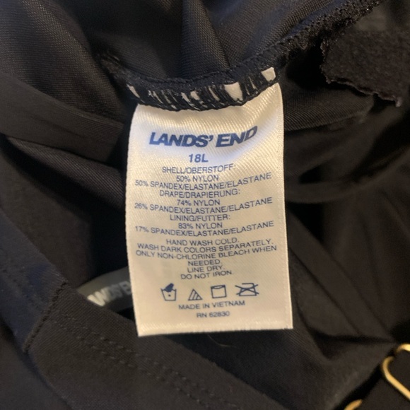 Lands End One Piece Swim Suit EUC 18L - Picture 6 of 7